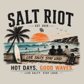 Hot Days. Good Waves. Hoodie Design