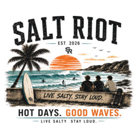 Hot Days. Good Waves. Hoodie Design